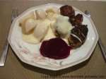 Danish Meatballs on plate