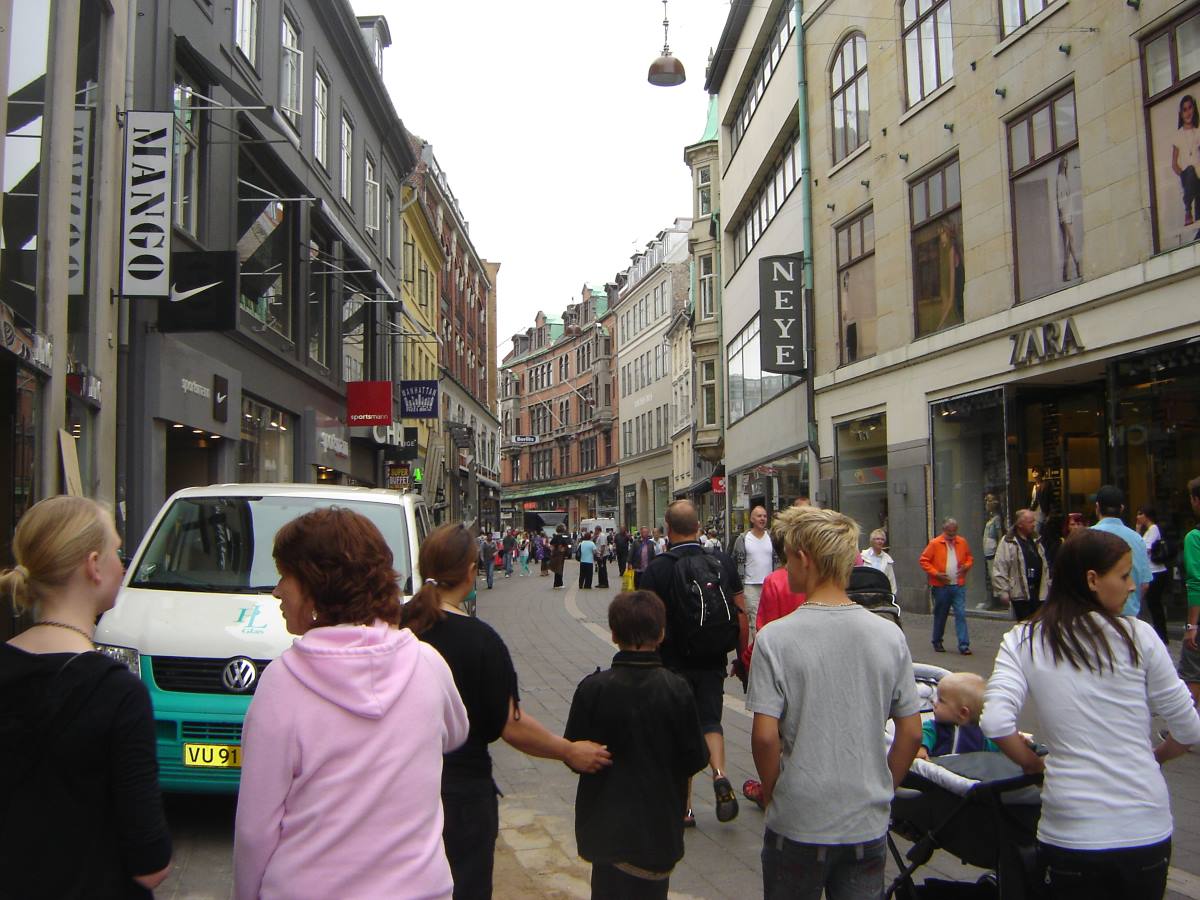 Stroget in Copenhagen.