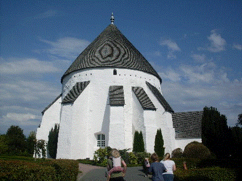 Osterlars round church on Bornholm.