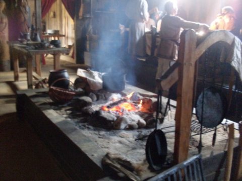 Viking kitchen. At Ribe Viking Center.