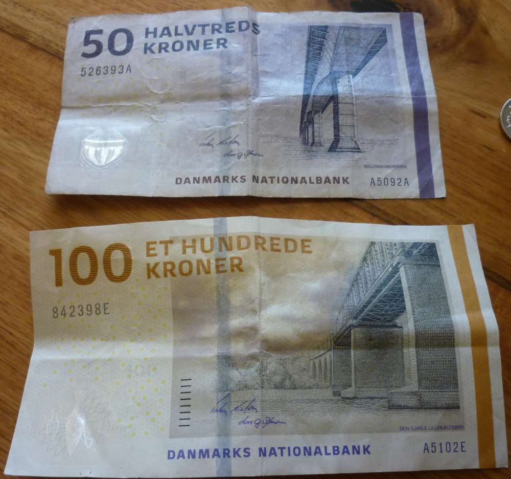 The new Danish notes 50 kr and 100 kr