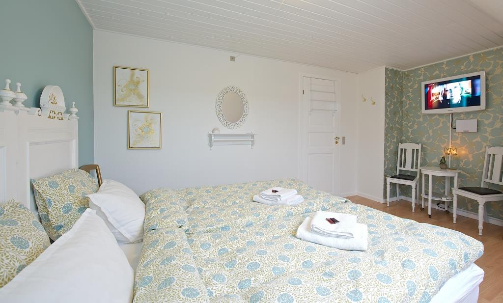 The Double room at Myregaard Bed and Breakfast on Bornholm.